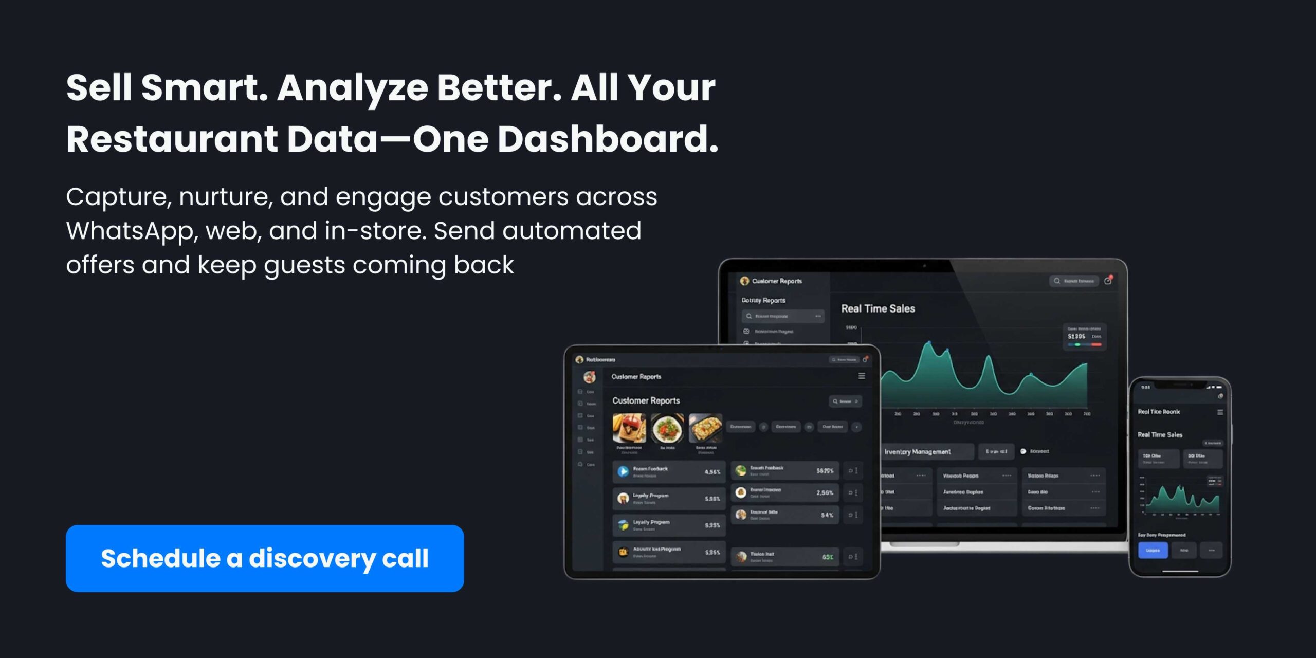 Sell Smart. Analyze Better. All Your Restaurant Data—One Dashboard.